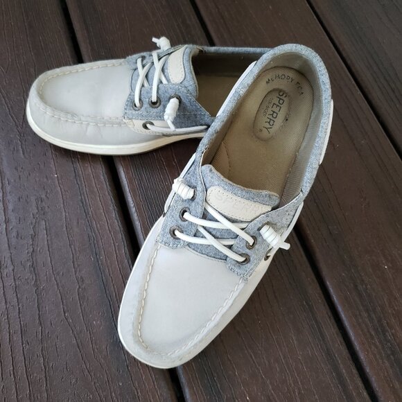 EUC women's Sperry Top-sider Ivyfish charcoal size 8 - Picture 1 of 10